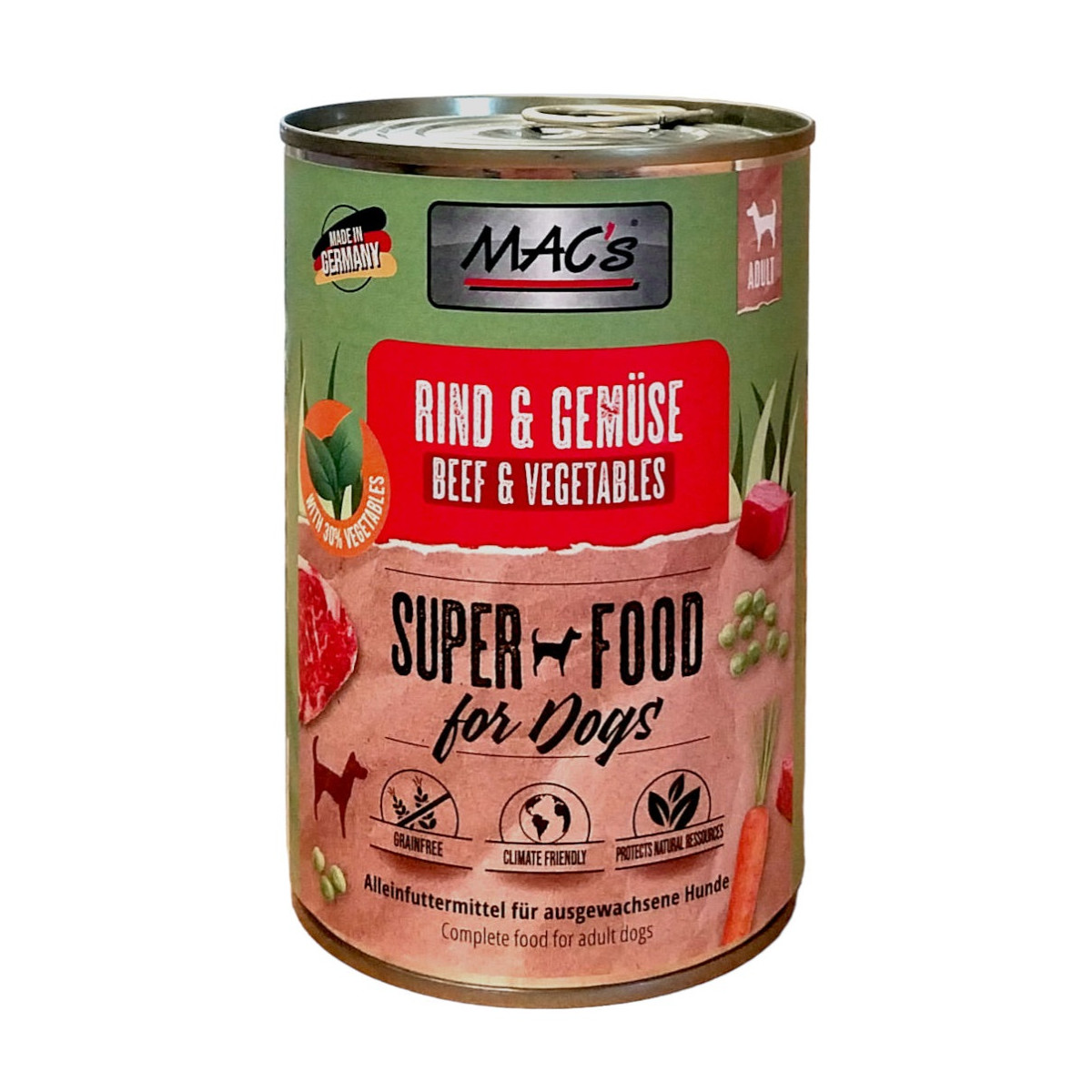 Macs Dog Rind + Gemüse 400 g